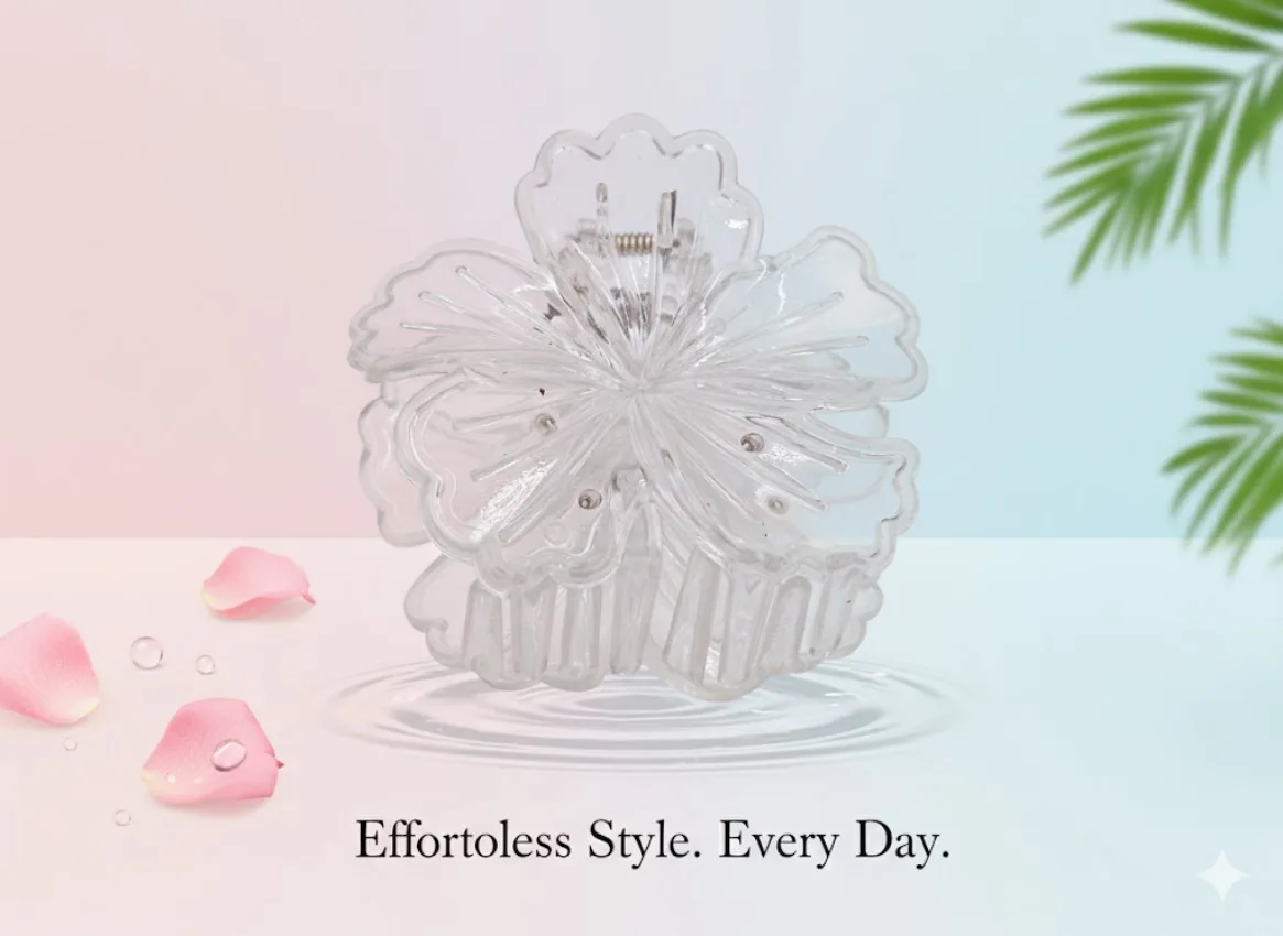 Floral Hair Claw Clip