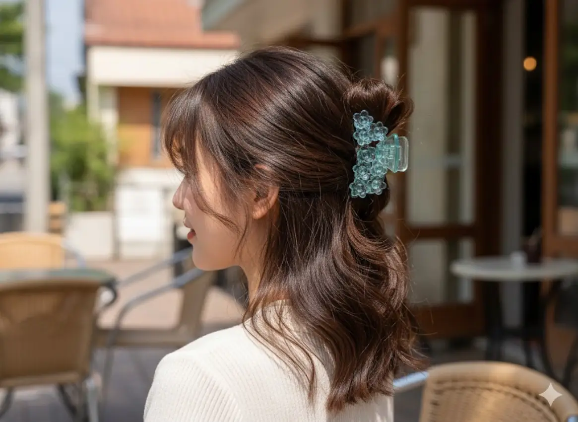 Floral Hair Claw Clip