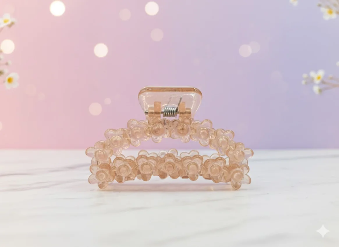Floral Hair Claw Clip