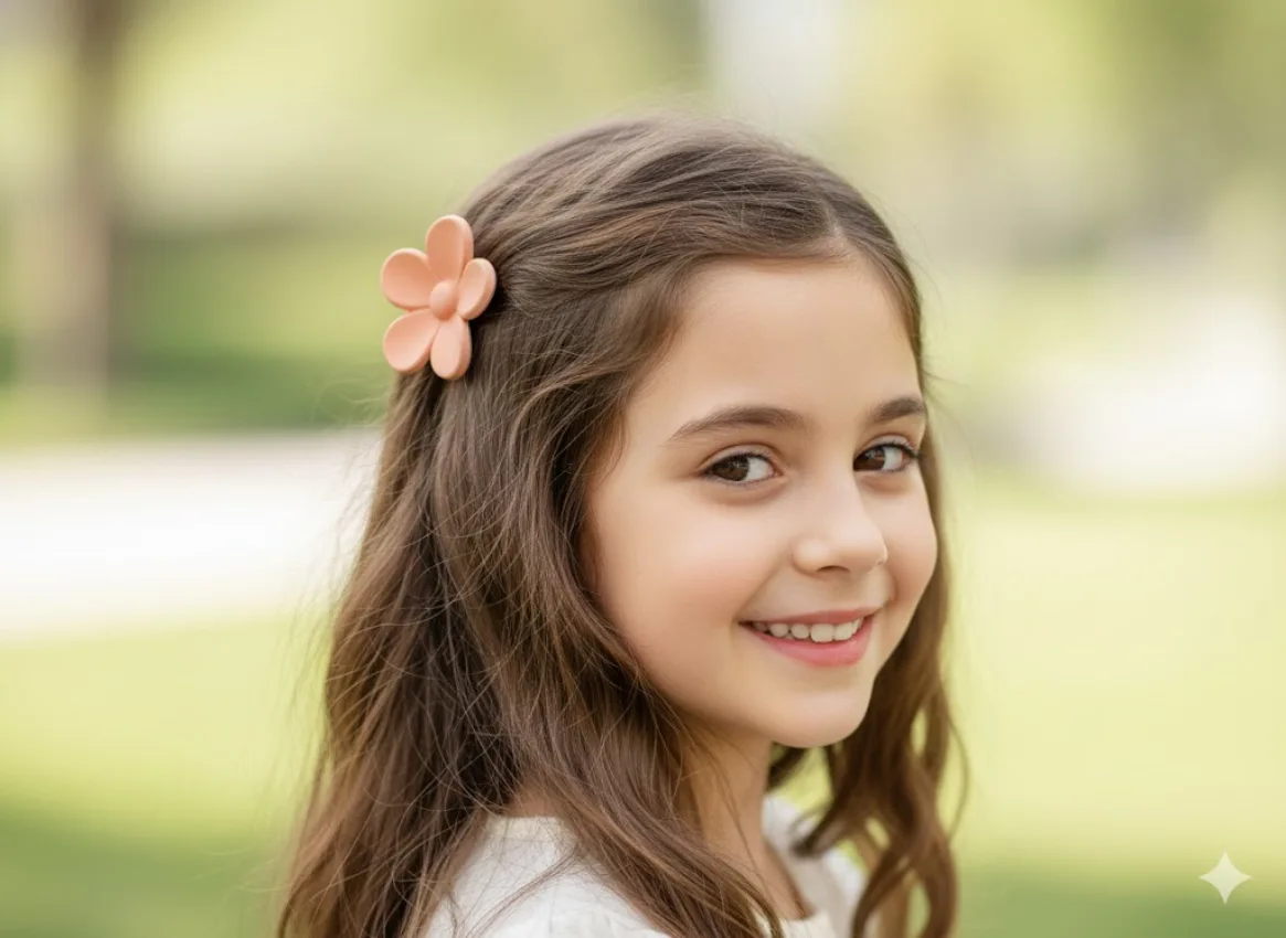Flower Hair Claw Clip
