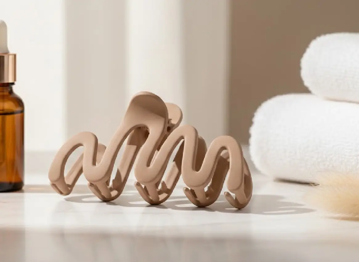 Wave Design Hair Claw Clip