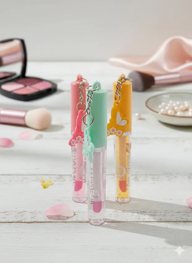 Butterfly Charm Lip Gloss Set