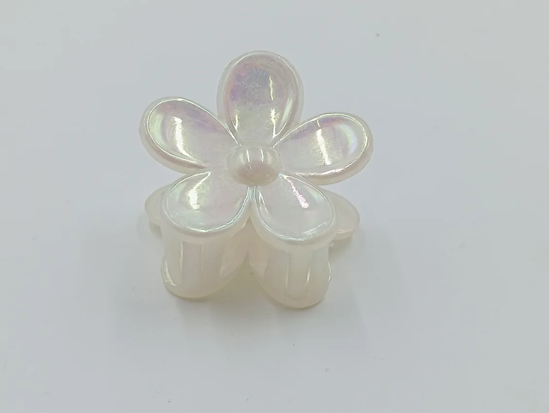 Pearlescent Flower Hair Clip