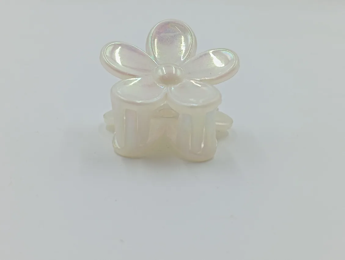 Pearlescent Flower Hair Clip