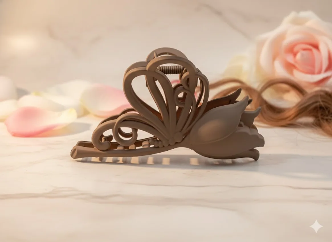 Floral Hair Claw Clip