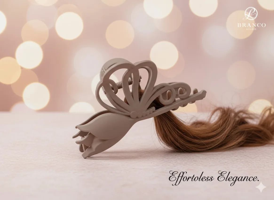 Floral Hair Claw Clip