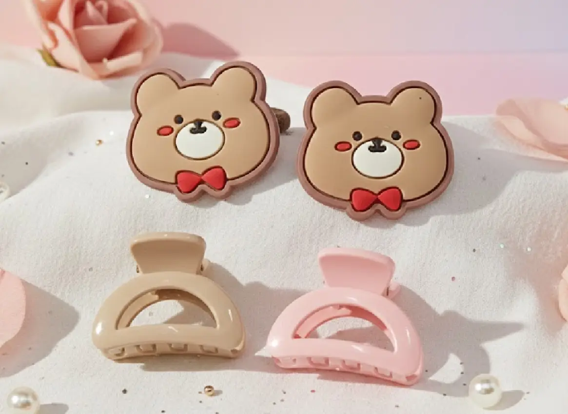 Cute Bear Hair Accessories Set