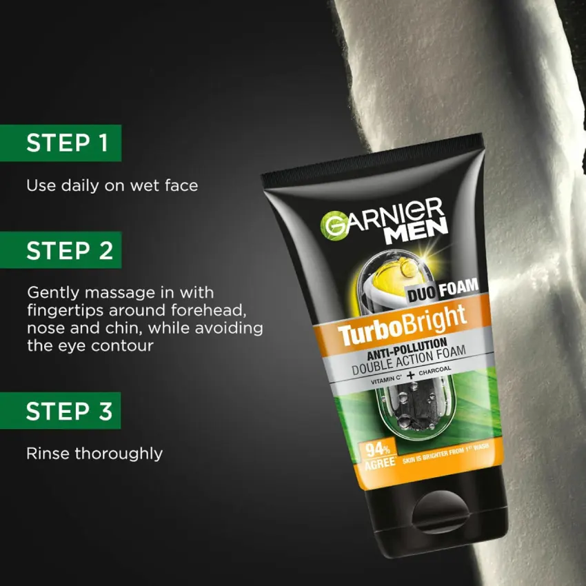 Garnier Men TurboBright Duo Foam