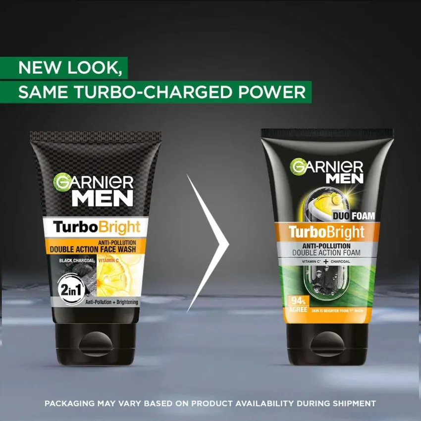 Garnier Men TurboBright Duo Foam