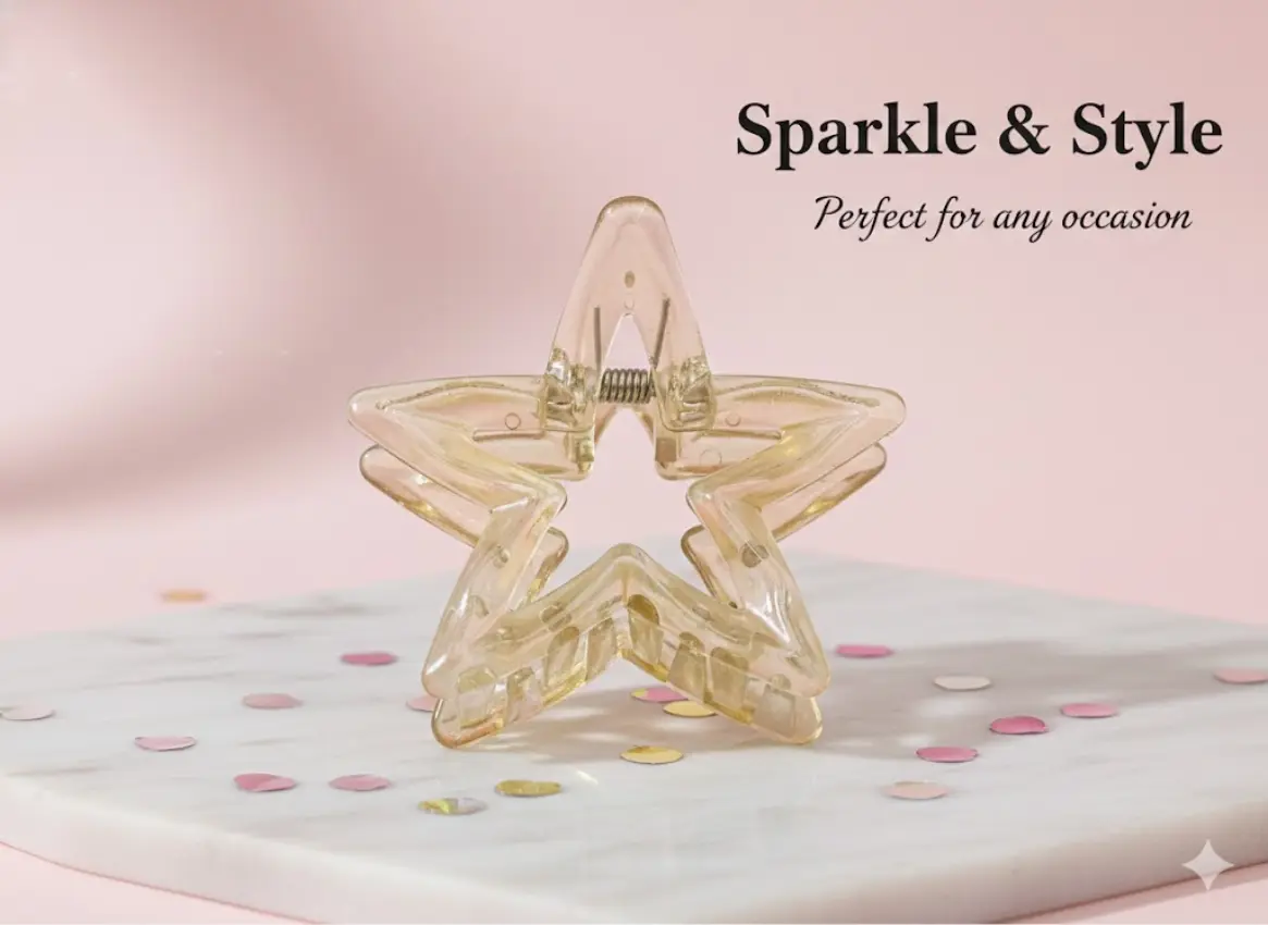 Star-Shaped Hair Clip