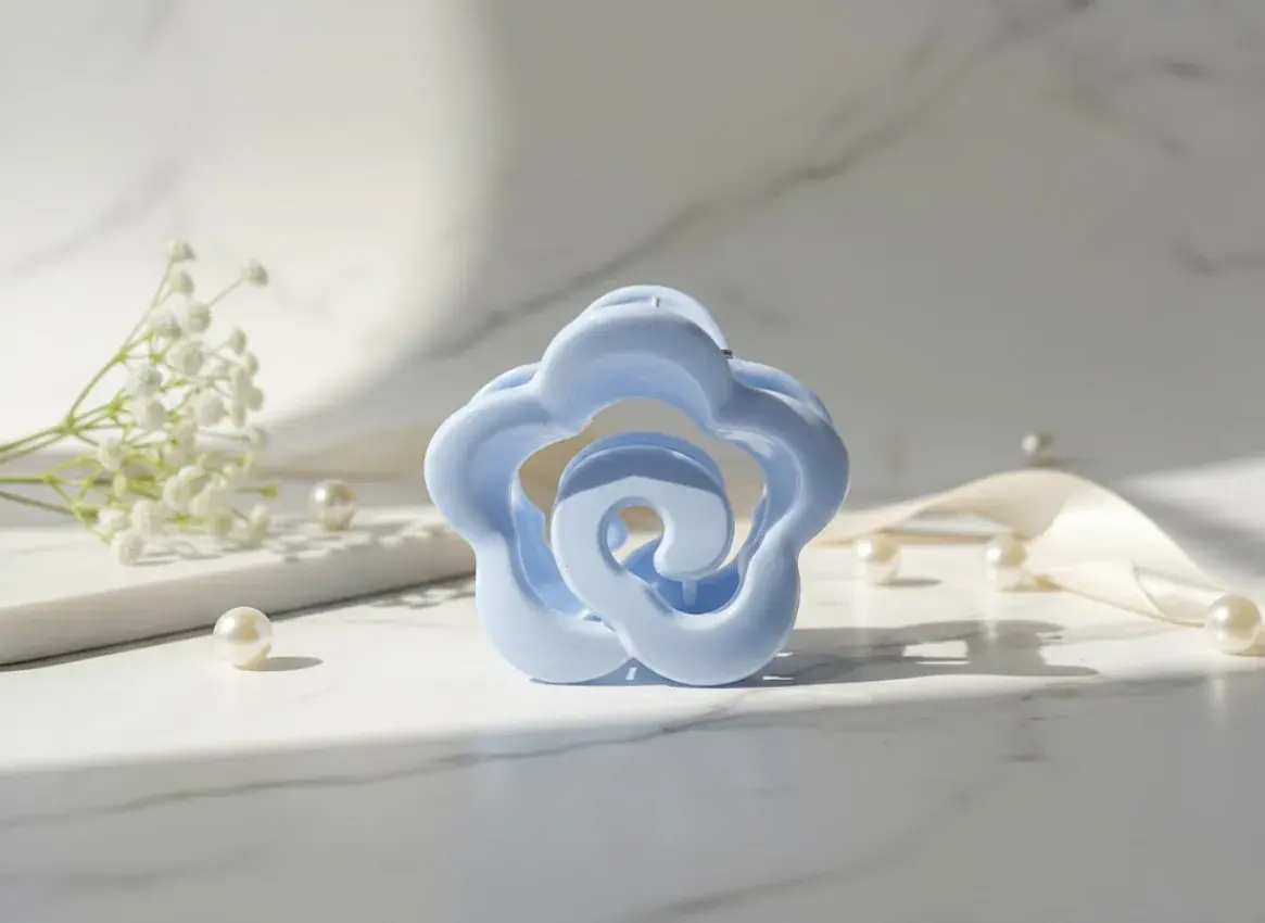 Flower-Shaped Hair Clip