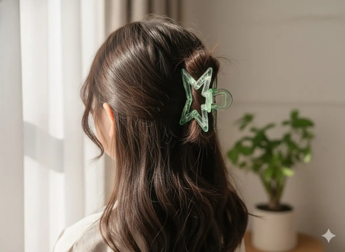 Star-Shaped Hair Claw Clip