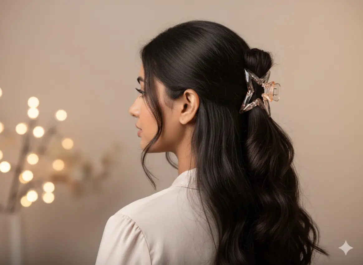 Star-Shaped Hair Claw Clip