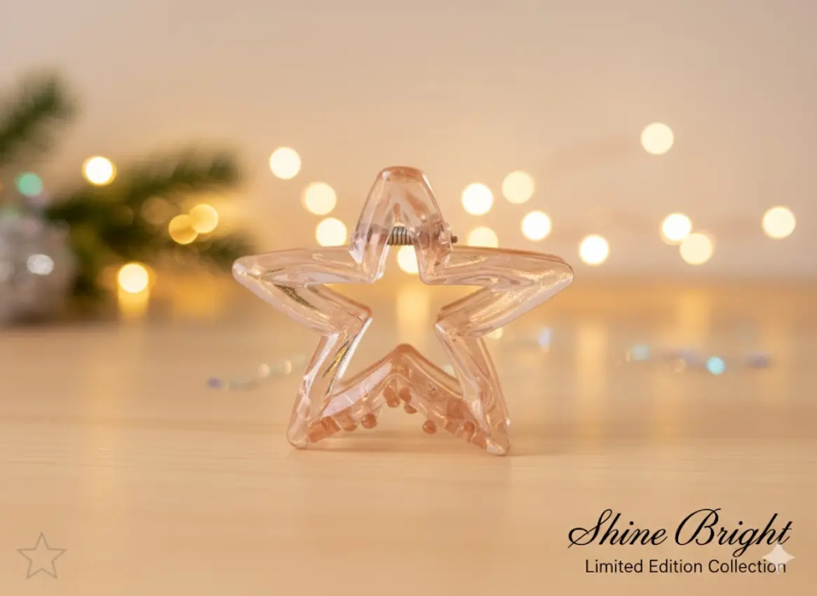 Star-Shaped Hair Claw Clip