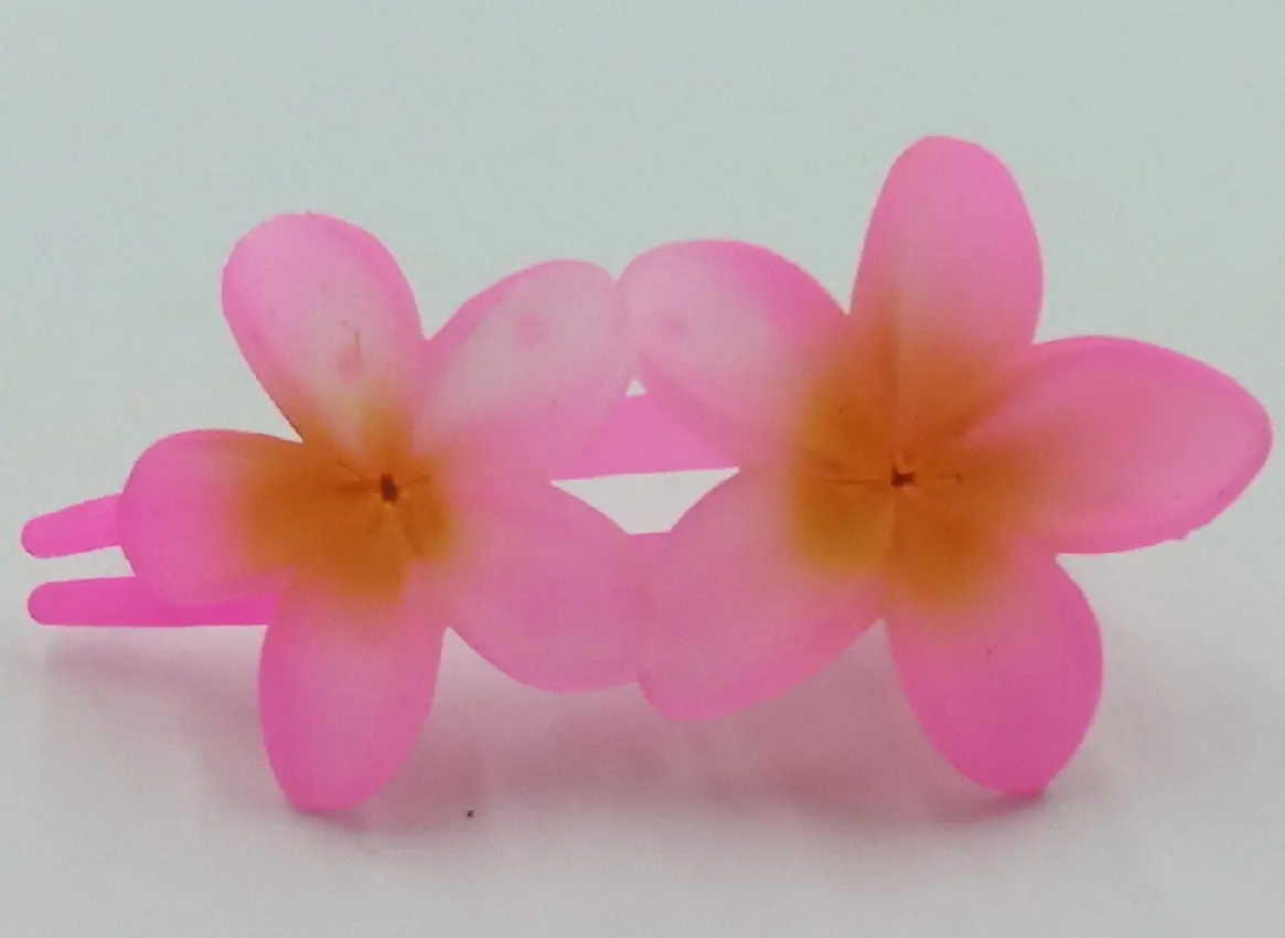 Plumeria Flower Hair Clips