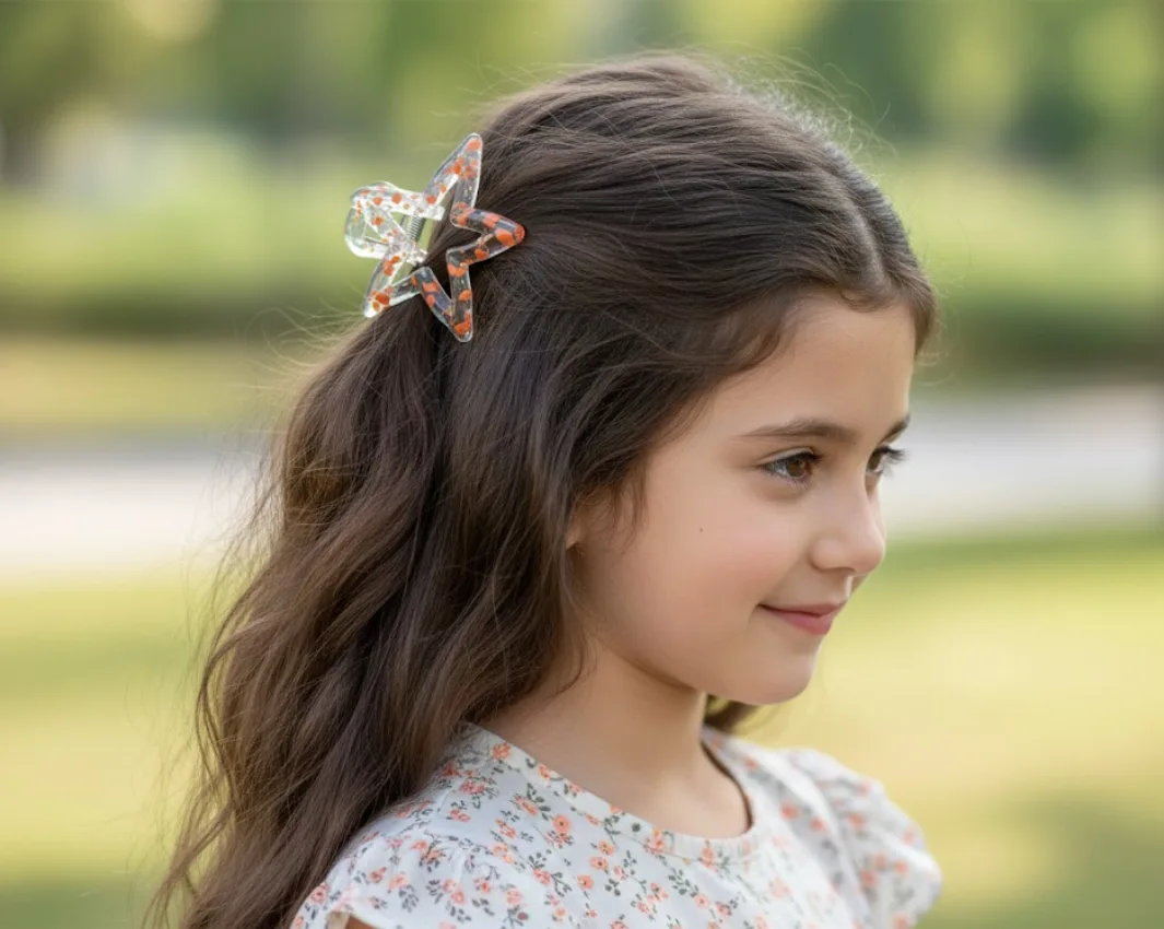 Star-Shaped Hair Claw Clip