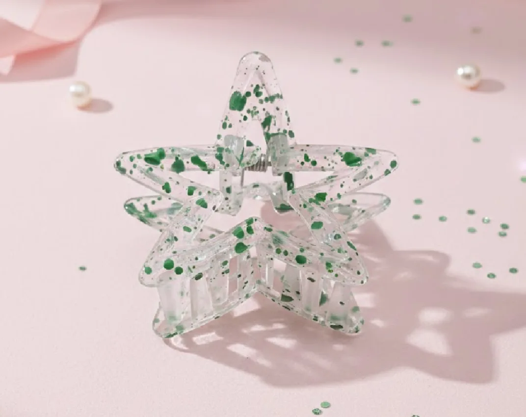 Star-Shaped Hair Claw Clip