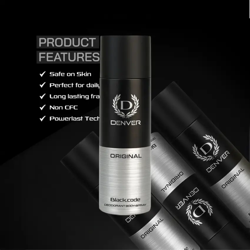 Denver Black Code Deodorant Body Spray