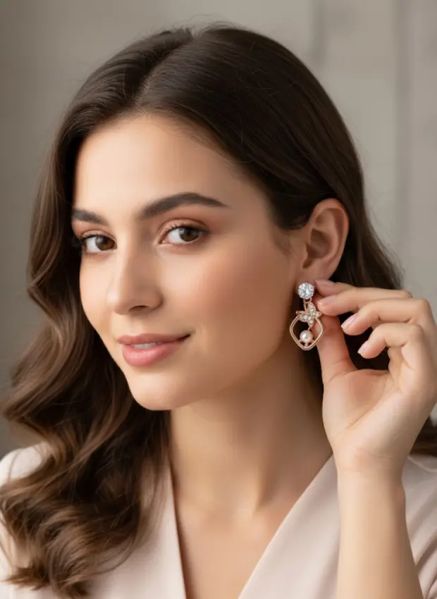 Butterfly Pearl Drop Earrings