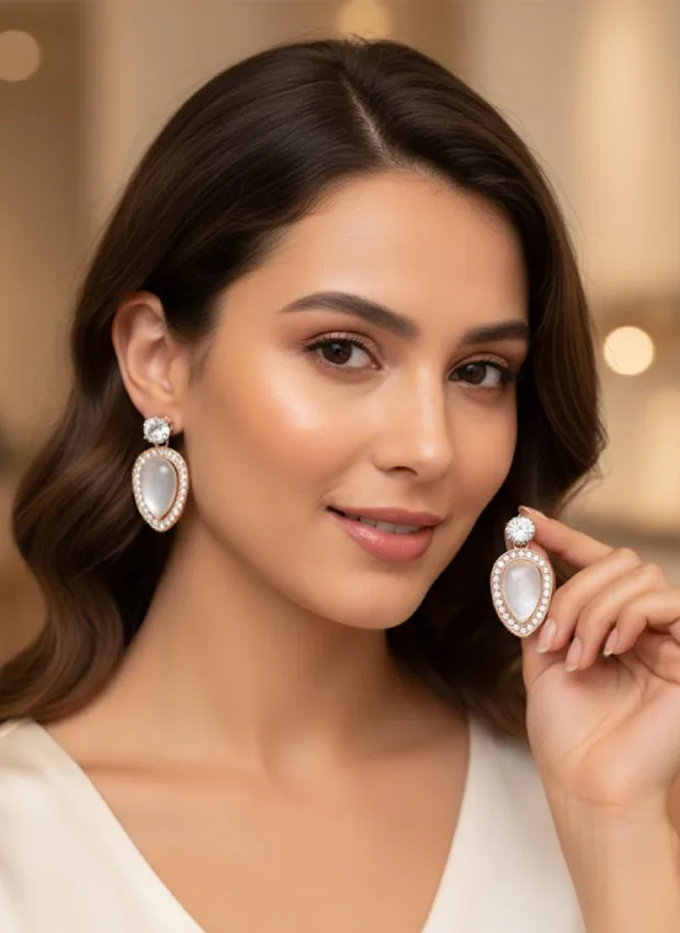 Crystal Teardrop Earrings
