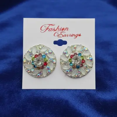 Fashion Round Stud Earrings