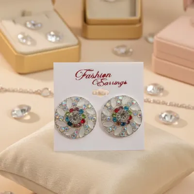 Fashion Round Stud Earrings
