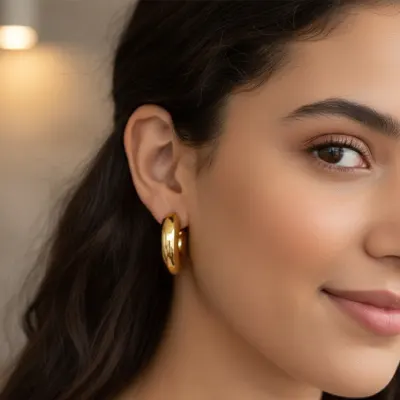 Gold Hoop Earrings