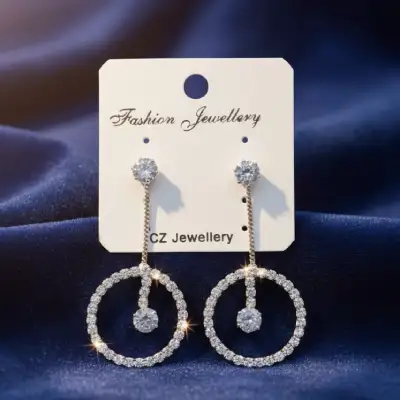 CZ Drop Earrings