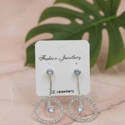 CZ Drop Earrings