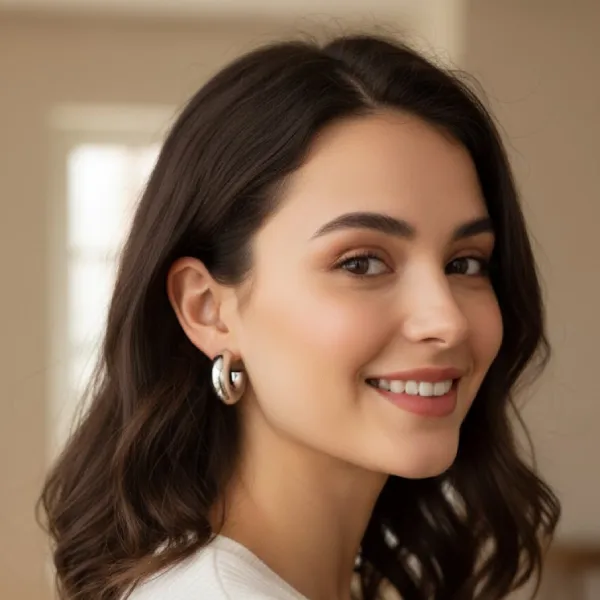 Chunky Hoop Earrings