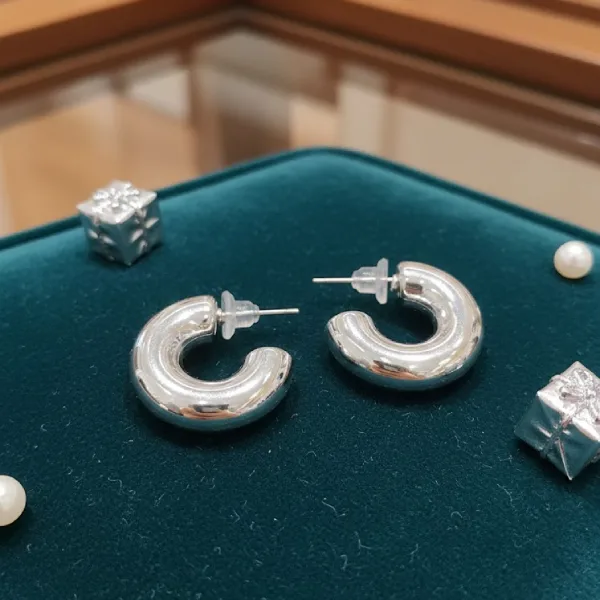 Chunky Hoop Earrings