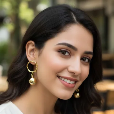 Samruddhi Fashion Gold Drop Earrings