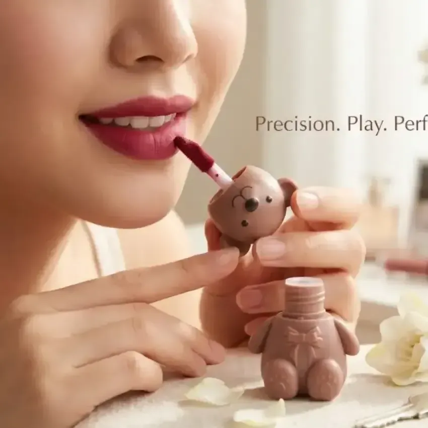 Bear Shaped Lip Tint Keychain