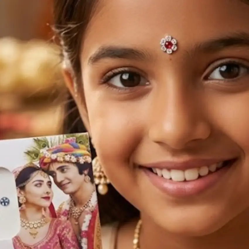 Riwaaz Multicolor Bindi Set