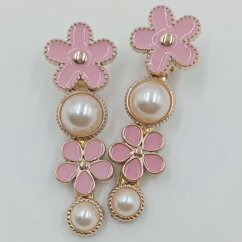 Floral Pearl Hair Clip