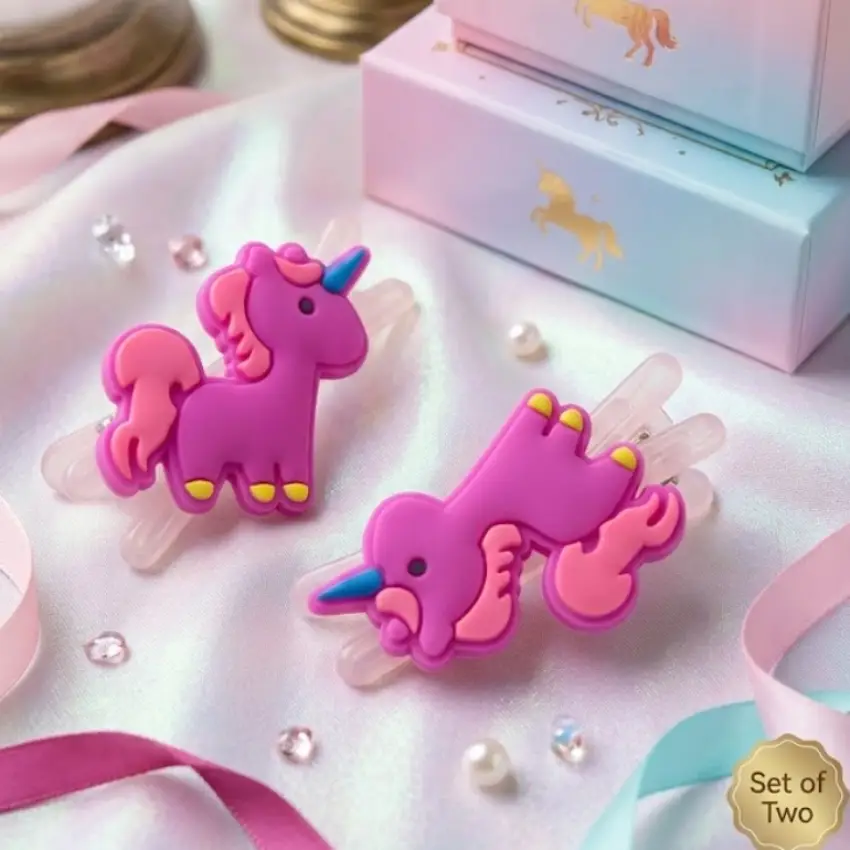 Unicorn Hair Clips
