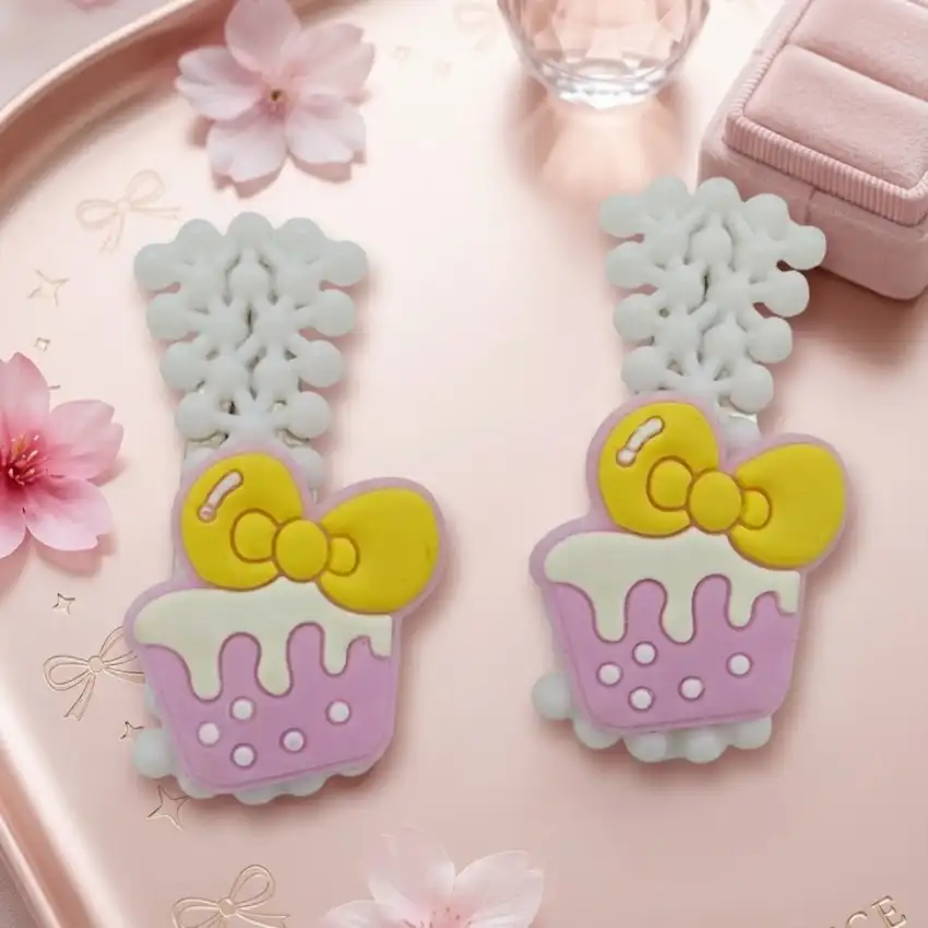 Cupcake Hair Clips