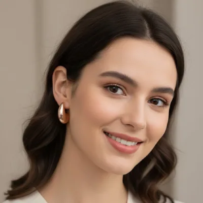 Curved Hoop Earrings