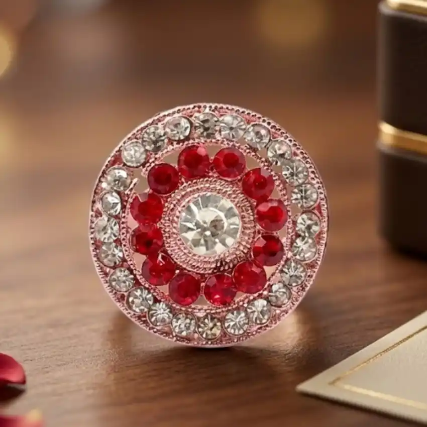 Round Stone Studded Ring