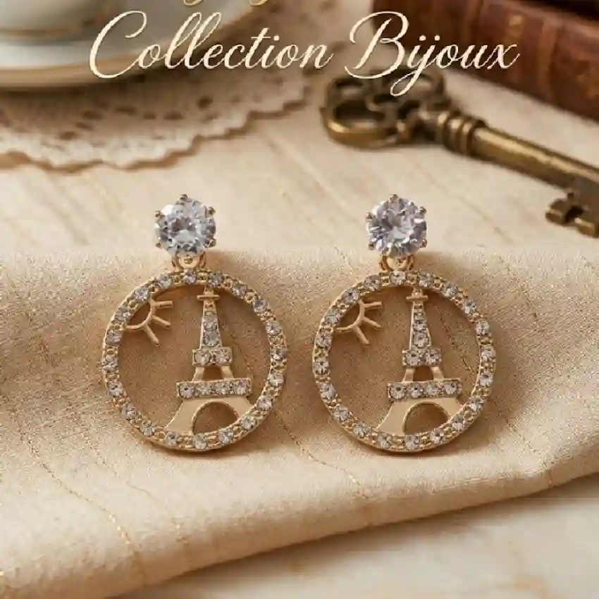 Eiffel Tower Stud Earrings