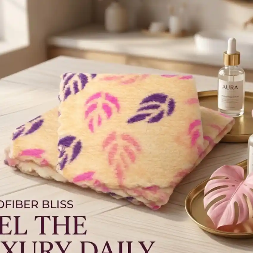 Printed Fleece Handkerchief | Hanky For Women