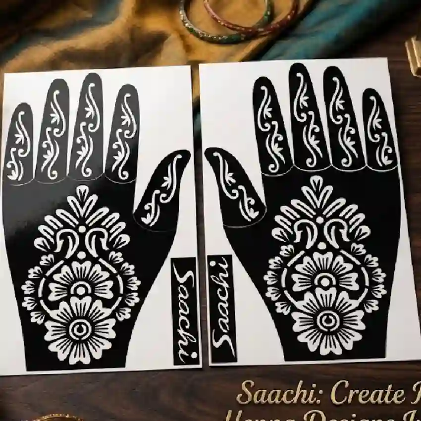 Henna Tattoo Stencil