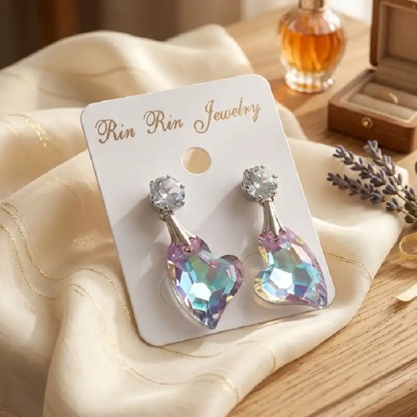 Heart Crystal Earrings