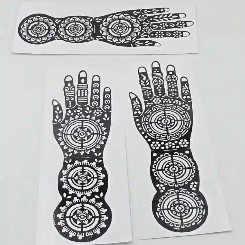 Henna Hand Stencil