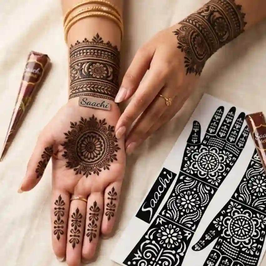Henna Tattoo Stencil
