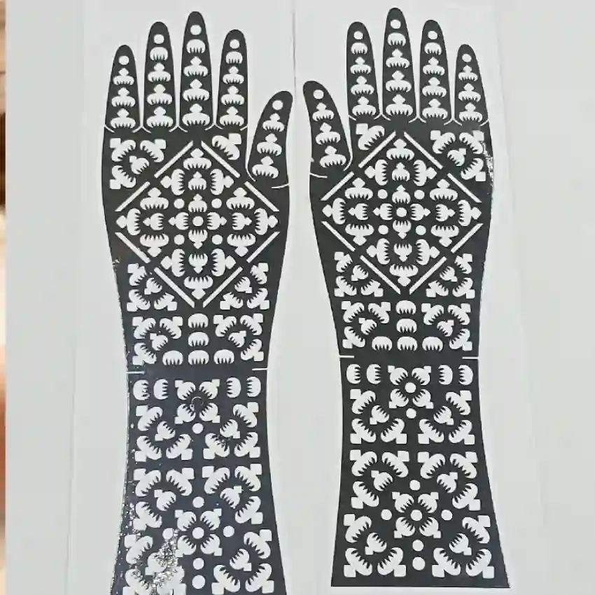 Henna Hand Stencil