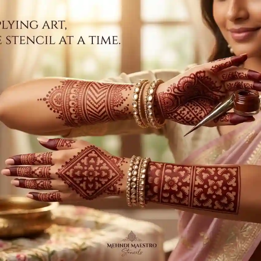 Henna Hand Stencil
