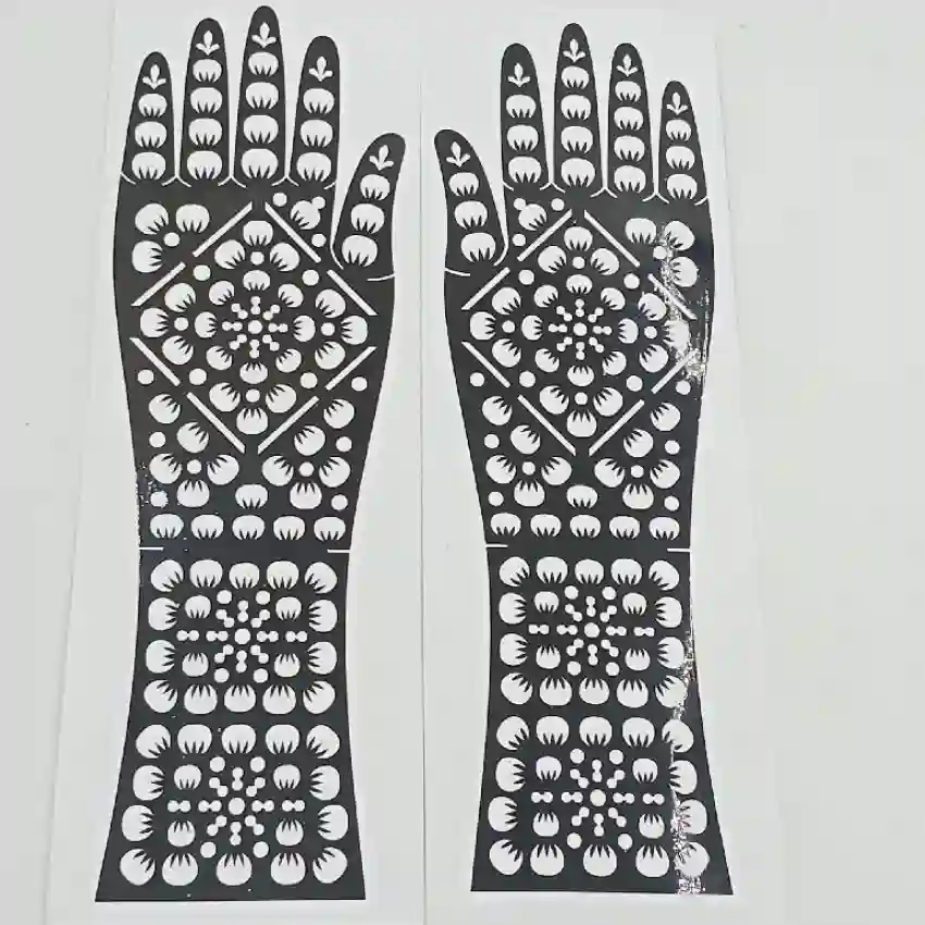 Henna Hand Stencil