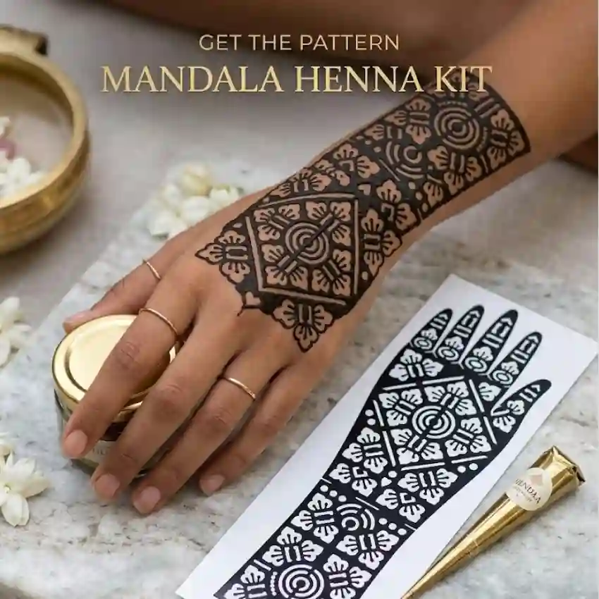 Henna Hand Stencil