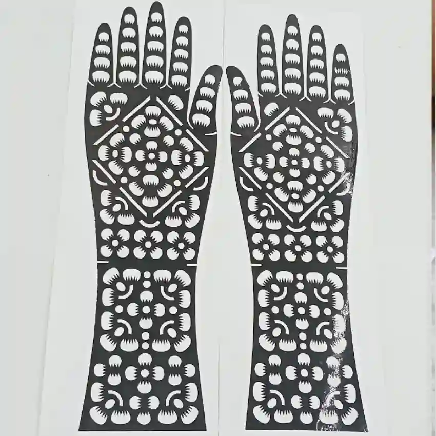 Henna Hand Stencil